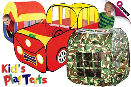 From QR75 Inspire Imagination with Foldable Kid's Play Tents - Choose from 3 Creative Designs! (Up to QR169 Value)